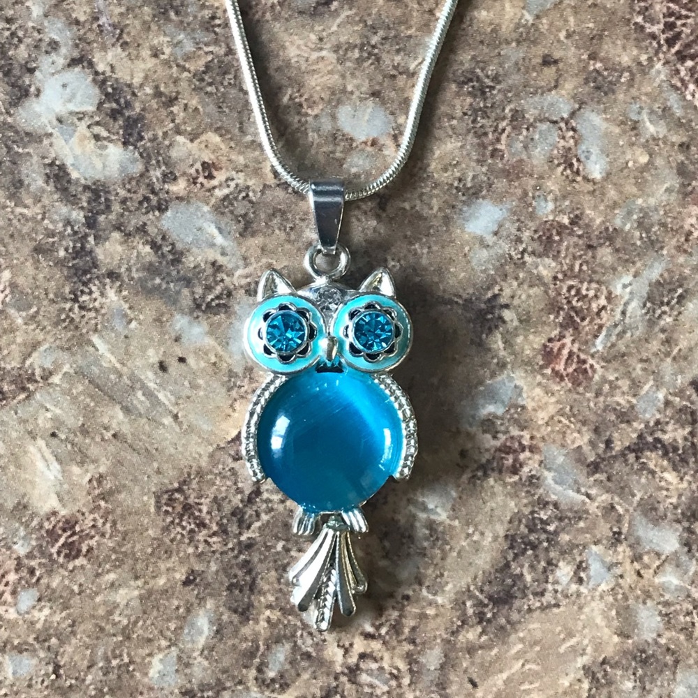 925 sterling silver owl necklace